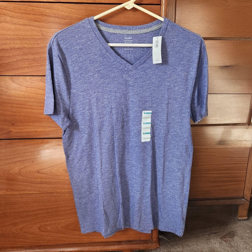 NWT Men's Old Navy Blue V-Neck T-shirt (S)